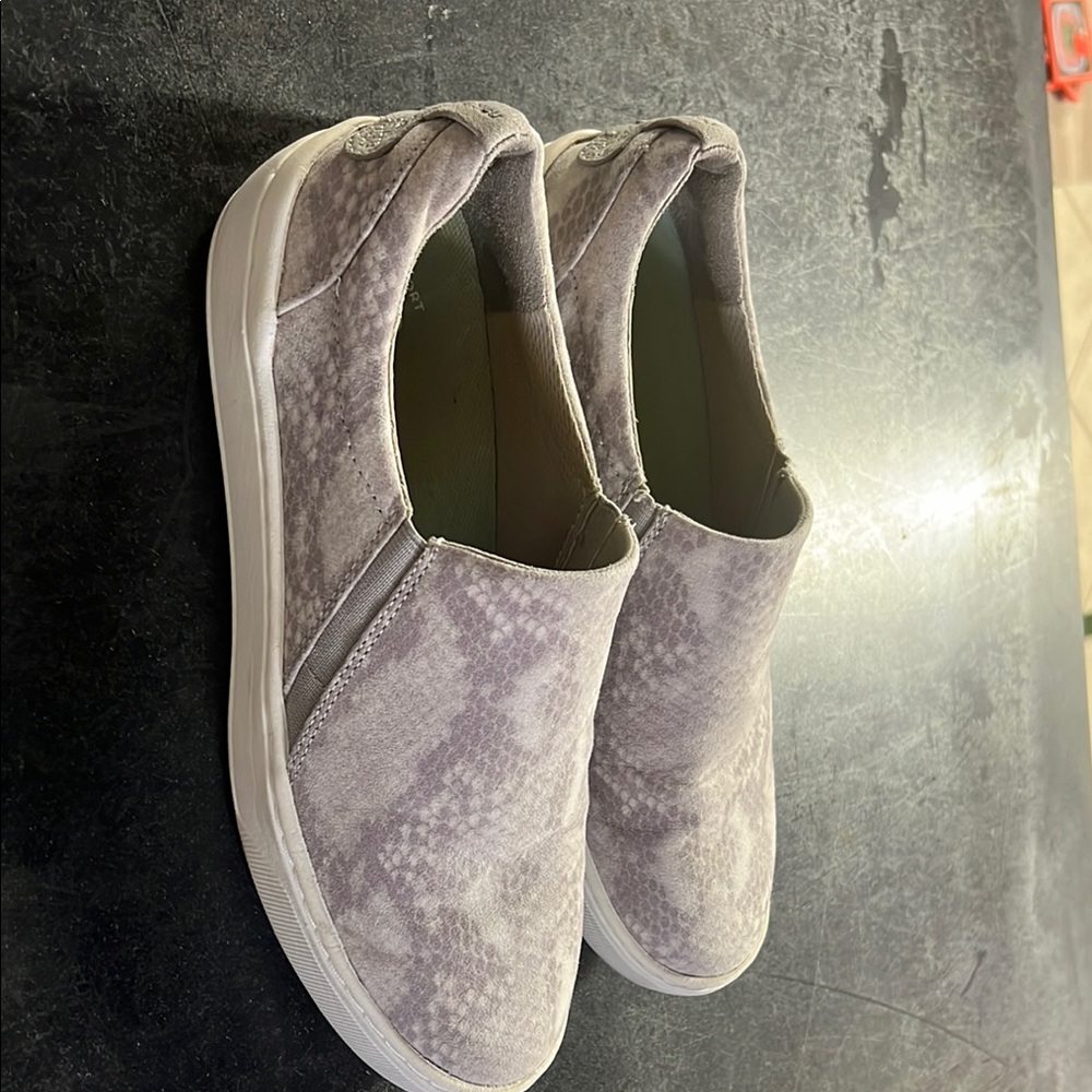 Dr. Scholl's Women's Gray Slip-On Shoes - Picture 2 of 5